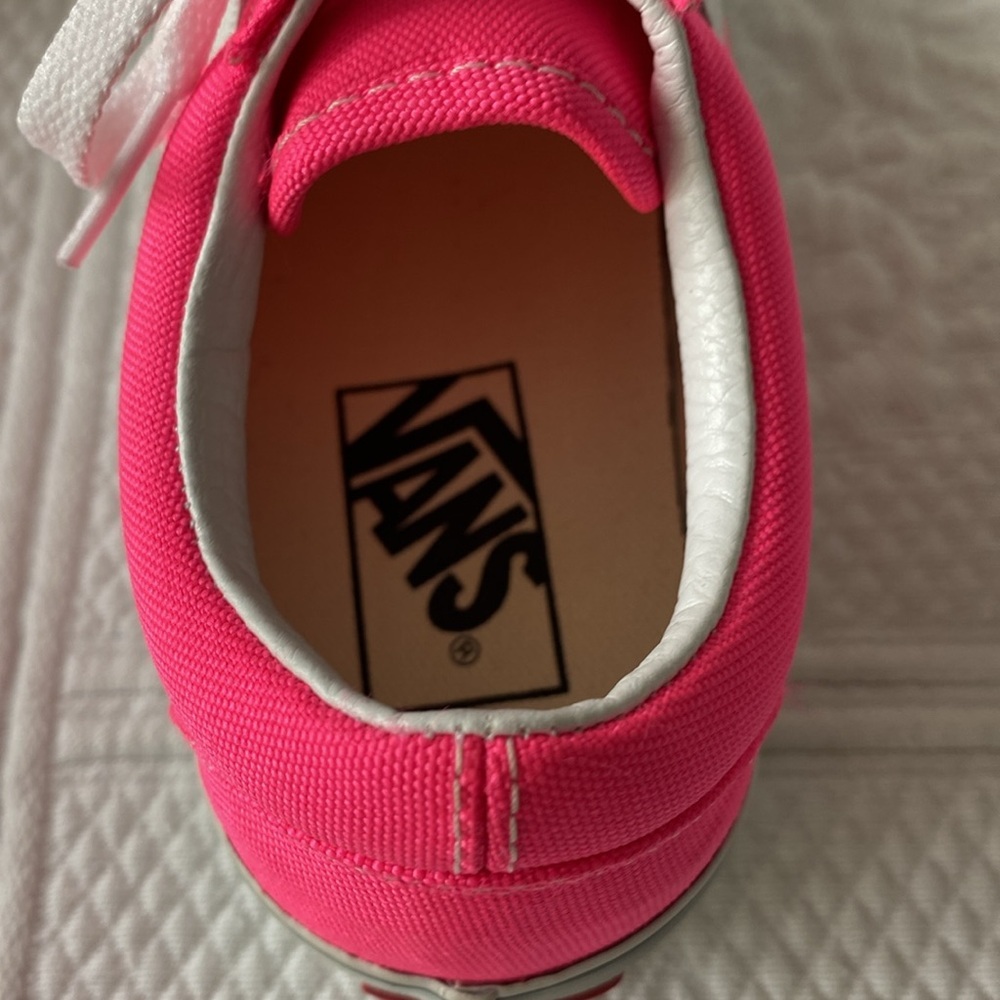 Vans Old Skool Neon Knockout Pink/True White Sneakers Skater Shoes Valentines - Picture 9 of 10